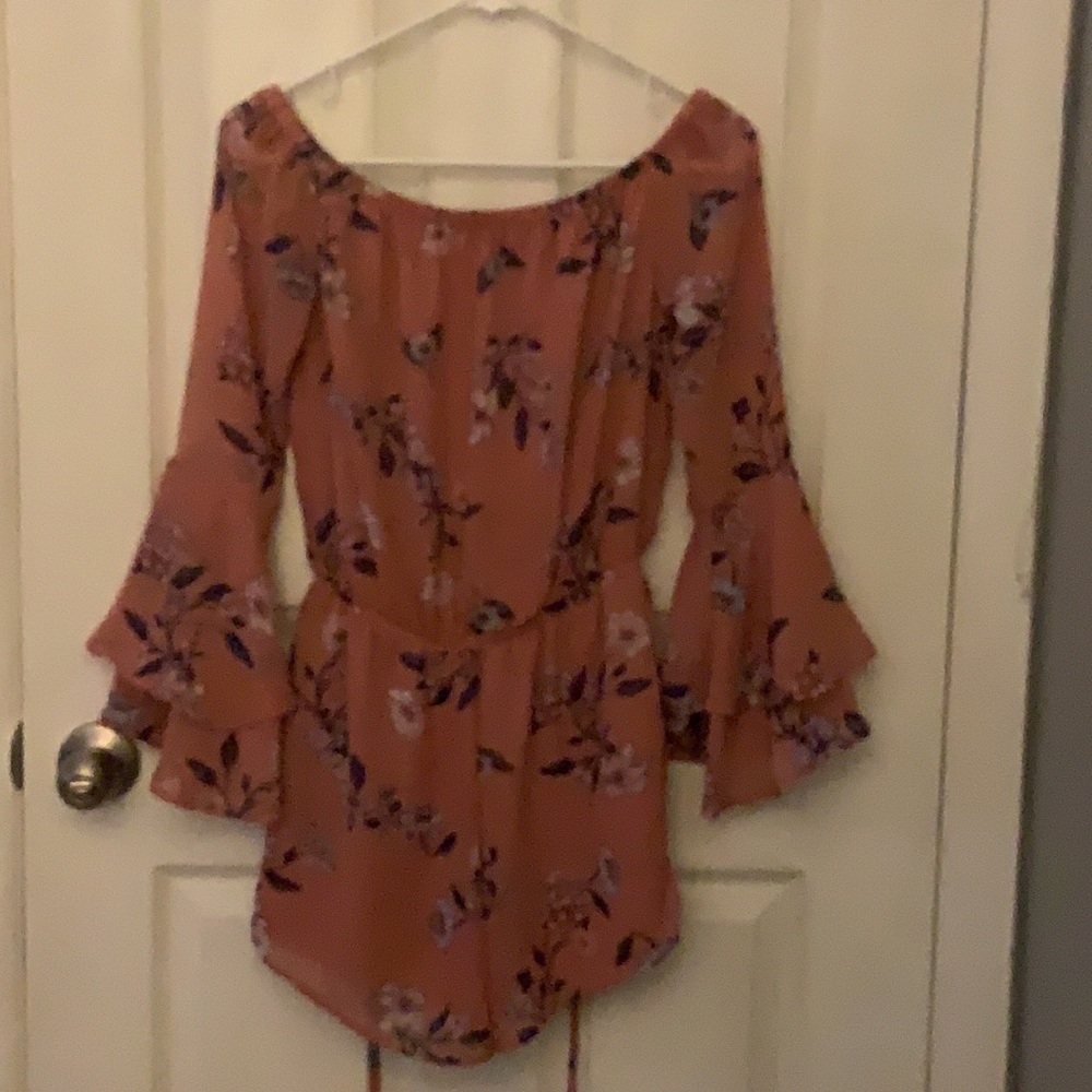 Rue 21 Floral Pink Romper - Picture 2 of 3
